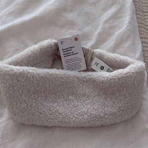Lululemon Cream Boucle Fleece Headband